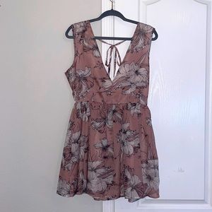 Medium floral mini dress